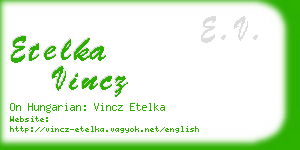 etelka vincz business card